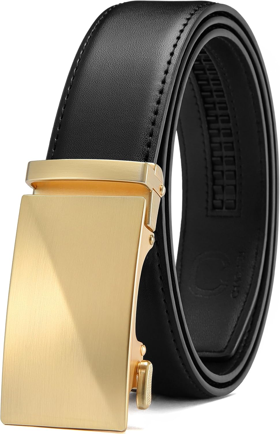 CHAOREN Men's Leather Ratchet Belt - Customizable Fit (35mm)